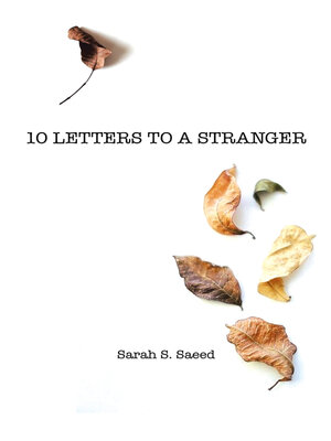 cover image of 10 Letters to a Stranger
